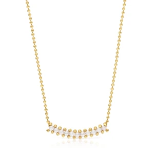 Naszyjnik Choker Wykonany Ze Srebra Pokrytego 18-Karatowym Złotem, Z Perłami Hodowanymi, Z Kolekcji Gloss - Tous