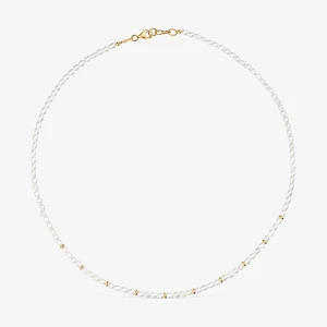 Naszyjnik Choker Wykonany Ze Srebra Pokrytego 18-Karatowym Złotem, Z Perłami Hodowanymi, Z Kolekcji Gloss - Tous