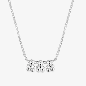 Naszyjnik Choker Ze Srebra Z Charmsem Bold Bear - Tous Rozmiar