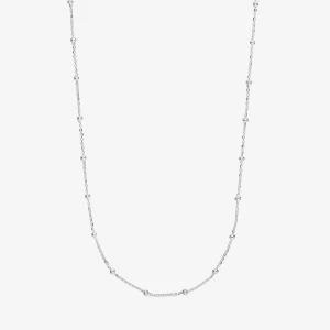 Naszyjnik Choker Ze Srebra Z Naprzemiennymi Kulkami, O Długości 60 Cm Tous Basics - Tous Rozmiar