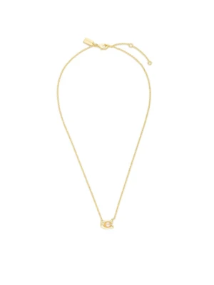 Naszyjnik Coach Pearl Signature C Pendant Necklace 37341916GLD651 Złoty