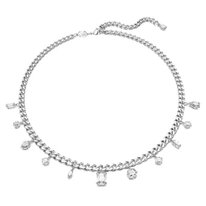 Naszyjnik Dextera, Biały, Powłoka z rodu Swarovski