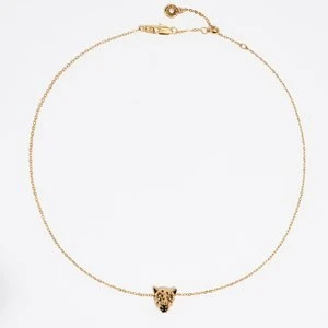 Naszyjnik głowa pantery ciemne złoto BIMBA Y LOLA