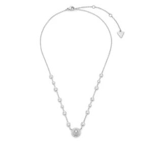Naszyjnik Guess JUBN06 283JW Srebrny