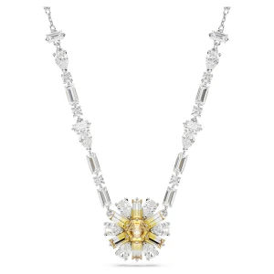 Naszyjnik Idyllia, Kwiat, Żółty, Powłoka z rodu Swarovski