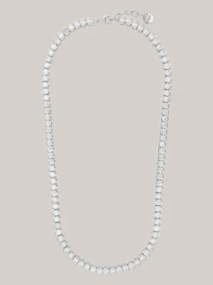 Naszyjnik-kolia w kolorze srebrnym z cyrkonią Joop