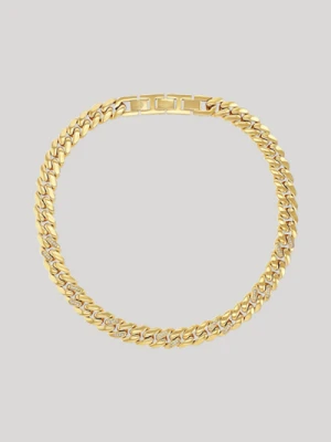 Naszyjnik-kolia w kolorze złotym z cyrkonią Joop