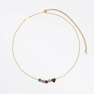 Naszyjnik kryształki i łańcuszek złoty BIMBA Y LOLA