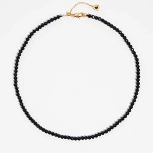 Naszyjnik kryształki i łańcuszki czarny BIMBA Y LOLA