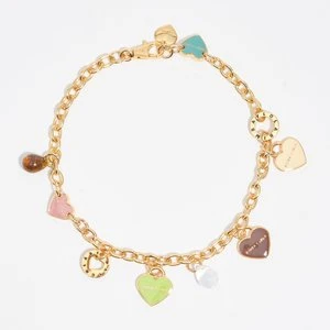 Naszyjnik łańcuszek złoty logo serce BIMBA Y LOLA