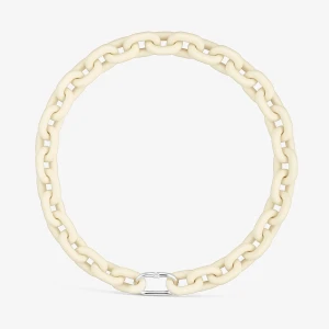 Naszyjnik Łańcuszkowy Z Beżowej Octan I Pierścionek Ze Srebra Tous Hold Oval - Tous Rozmiar