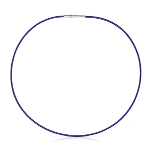 Naszyjnik Mesh Tube Z Liliowej Stali Ip 2 Mm - Tous Rozmiar