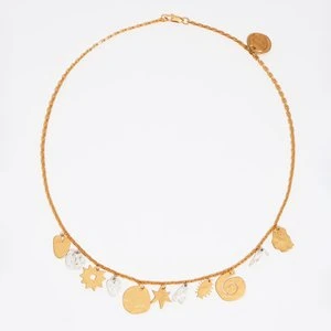 Naszyjnik metalowe sylwetki dwukolorowy BIMBA Y LOLA