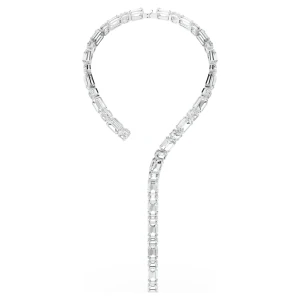 Naszyjnik Millenia, Szlif ośmiokątny, Biały, Powłoka z rodu Swarovski