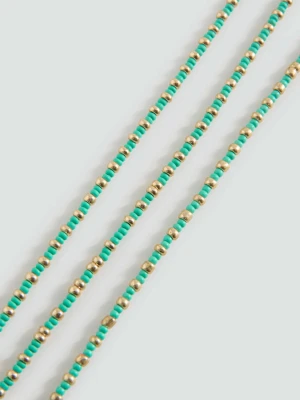 Naszyjnik multi z przywieszką niebieski - Dziewczyna - Rozmiar uniwersalny - MANGO TEEN