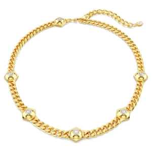 Naszyjnik Numina, Szlif okrągły, Biały, Powłoka w odcieniu złota Swarovski