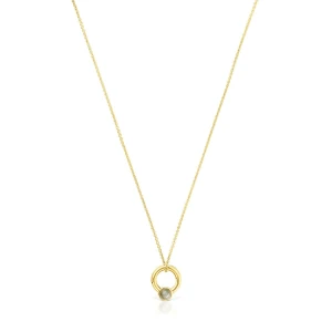 Naszyjnik Plump Wykonany Ze Srebra Vermeil Z Charmsem W Kształcie Pierścionka I Labradorytem - Tous