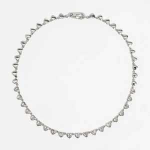 Naszyjnik serca kryształki srebrny BIMBA Y LOLA