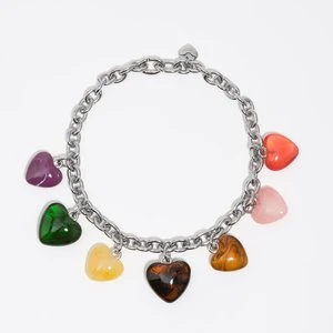 Naszyjnik serca żywica wielobarwny BIMBA Y LOLA