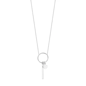 Naszyjnik srebrny - koniczyna - Simple Simple - Biżuteria YES
