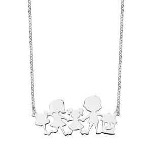 Naszyjnik srebrny - mama - Simple Simple - Biżuteria YES