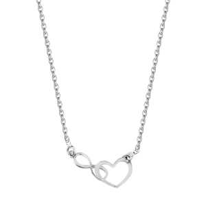 Naszyjnik srebrny - nieskończoność - Hearts Hearts - Biżuteria YES