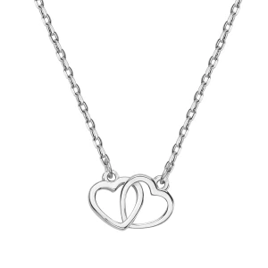 Naszyjnik srebrny - serca - Mini Mini - Biżuteria YES