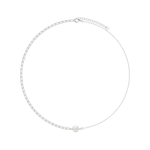 Naszyjnik srebrny z perłą - Pearls Pearls - Biżuteria YES