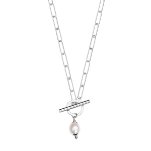 Naszyjnik srebrny z perłami - Pearls Pearls - Biżuteria YES