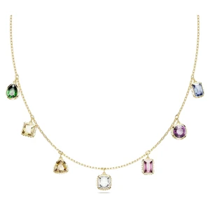 Naszyjnik Stilla, Szlify różnorodne, Różnokolorowy, Powłoka w odcieniu złota Swarovski