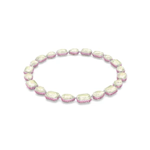 Naszyjnik Tennis Chroma, Zapięcie magnetyczne, kryształy w różnorodnych szlifach, Różnokolorowy, Powłoka z rodu Swarovski