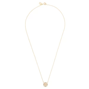 Naszyjnik Tory Burch Crystal Logo Delicate Necklace 53420 Złoty