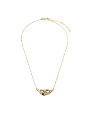 Naszyjnik Tory Burch Interlocking Wishbone Pendant 161070 Złoty