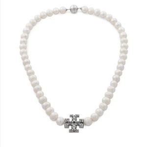 Naszyjnik Tory Burch Kira Pearl 164617 Biały