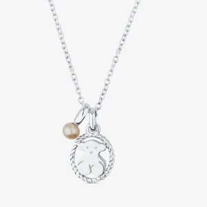 Naszyjnik Tous Camee Ze Srebra Z Perłą - Tous Rozmiar