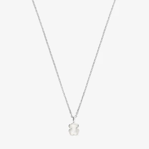 Naszyjnik Tous Color Ze Srebra Z Masą Perłową - Tous Rozmiar