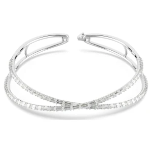 Naszyjnik typu choker Hyperbola, Nieskończoność, Biały, Powłoka z rodu Swarovski