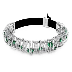 Naszyjnik typu choker Hyperbola, Zielony, Powłoka z rodu Swarovski