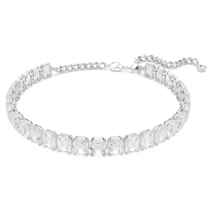 Zdjęcie produktu Naszyjnik typu choker Millenia, Szlif ośmiokątny, Biały, Powłoka z rodu Swarovski