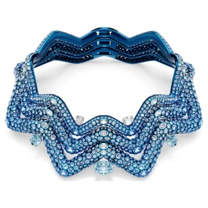 Naszyjnik typu choker Sublima, Efektowny, Szlify różnorodne, Niebieski, Powłoka w odcieniu błękitu Swarovski