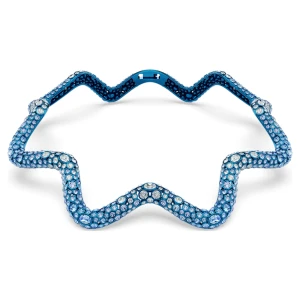 Naszyjnik typu choker Sublima, Szlify różnorodne, Niebieski, Powłoka w odcieniu błękitu Swarovski