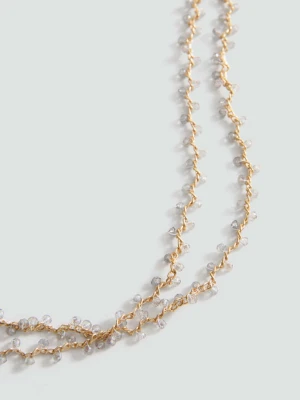 Naszyjnik typu multi-chain niebieski - Dziewczyna - Rozmiar uniwersalny - MANGO TEEN