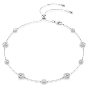Naszyjnik Una Angelic, Szlif okrągły, Dwustronne motywy, Biały, Powłoka z rodu Swarovski