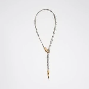 Naszyjnik wąż srebrny i złoty BIMBA Y LOLA