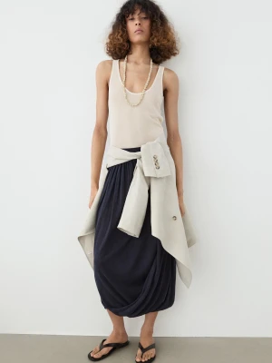 Naszyjnik Z Ceramicznych Muszli - Surowy - Massimo Dutti - Female