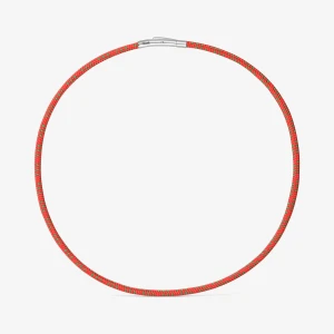 Naszyjnik Z Czerwonym Sznurkiem I Stalą Tous Basics - Tous Rozmiar