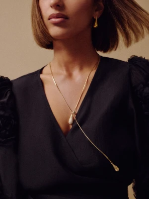 Naszyjnik z krawatką z zawieszkami w formie kropli TARANKO