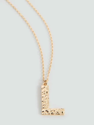 Naszyjnik z literą złoty - Dziewczyna - Rozmiar uniwersalny - MANGO TEEN