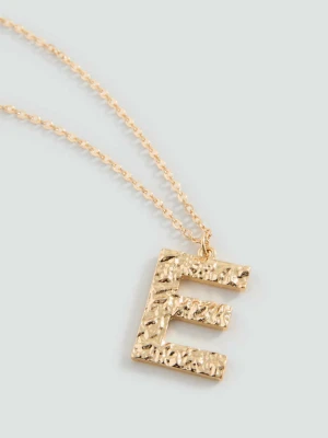 Naszyjnik z literą złoty - Dziewczyna - Rozmiar uniwersalny - MANGO TEEN