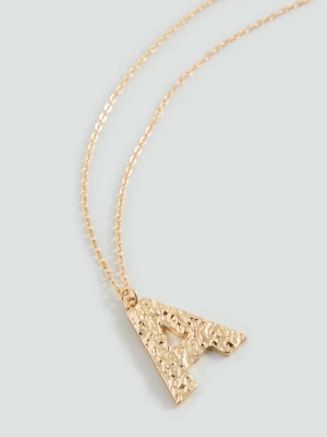 Naszyjnik z literą złoty - Dziewczyna - Rozmiar uniwersalny - MANGO TEEN